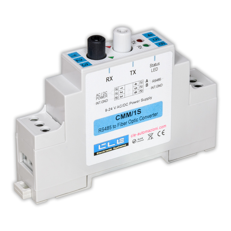 RS485 synthetic optical fiber low voltage serial converter
