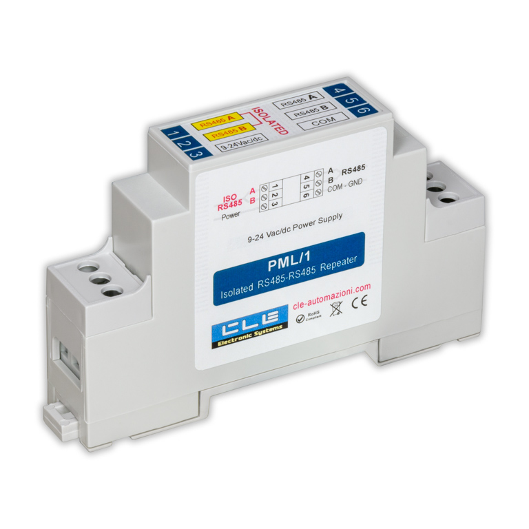 RS485 isolated low voltage serial repeater