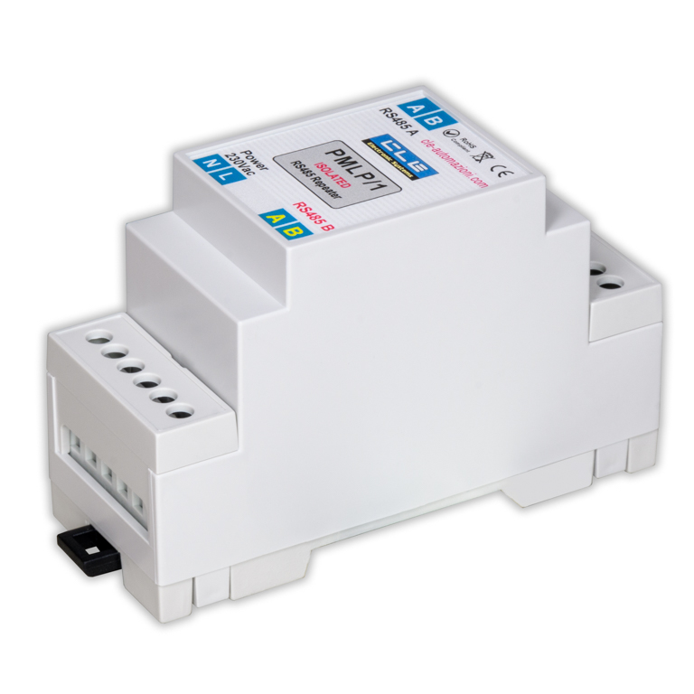 RS485 isolated 230 V mains voltage serial repeater
